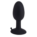 Чёрная анальная втулка со смещенным центром тяжести Seven Creations ROLL PLAY SMALL 51079 (7 см)