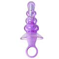 Анальный фиолетовый вибростимулятор Toy Joy My Bum Lollipop Vibro Butt Plug Purple 3006009750 (8,5 см)
