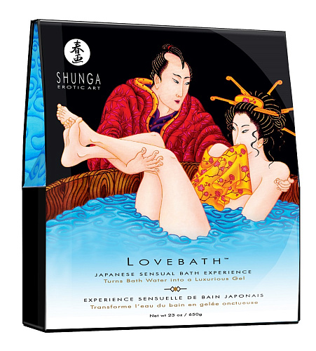 Соль для ванны, превращающая воду в гель Shunga Lovebath Ocean temptation 6800