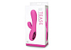 Розовый вибромассажёр со стимуляцией клитора Topco Sales Tease 6x Rabbit Style 1160001 (17,8 см)