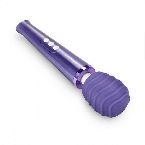 Фиолетовый набор из 2 фиолетовых текстурированных насадок Le Wand LW-019 (для Le Wand Petite)