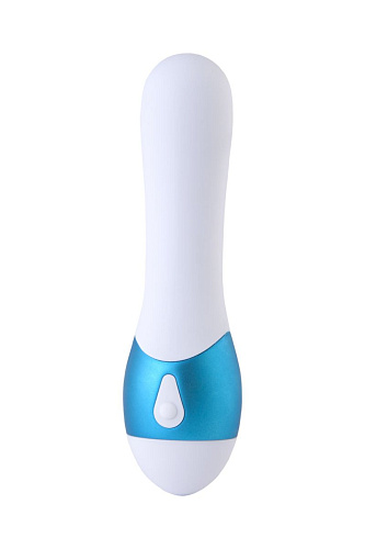 Бело-синий водонепроницаемый мини-вибратор Erotist Active 540209 (12,3 см)