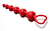 Бордовая анальная цепочка Le Frivole Love Beam 05511 (19 см)