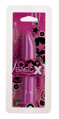 Фиолетовый классический вибромассажёр Dream Toys BASICX MULTISPEED VIBRATOR PURPLE 5INCH 20652 (13 см)
