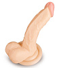Телесный фаллоимитатор на присоске Brazzers DWS010 (17,5 см)