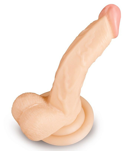Телесный фаллоимитатор на присоске Brazzers DWS010 (17,5 см)