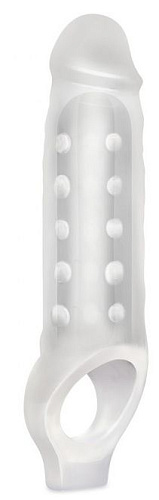 Прозрачная текстурированная насадка BlueLine Mighty Extender BLM4013 (13 см)