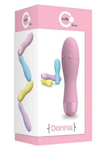 Нежно-розовый вибратор Toy Joy DONNA 3006010178 (12 см)