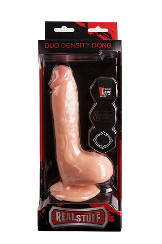 Реалистичный фаллоимитатор телесного цвета Dream Toys REALSTUFF DUO DENSITY DONG 8INCH 21215 (20,5 см)