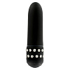 Чёрный вибратор с кристаллами Toy Joy Diamond Black Petit 3006009922 (11,5 см)