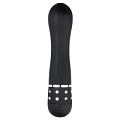 Чёрный мини-вибратор со стразами EDC Wholesale Diamond Vibrator ET089BLK (11,4 см)