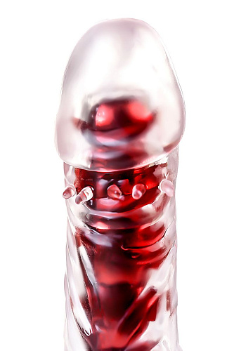 Классический вибратор красного цвета ToyFa TOYFA Trio Vibe 885110-9 (18 см)