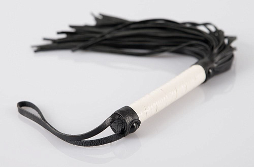 Многохвостовая чёрно-белая плеть Orion 24919822001 (39 см)