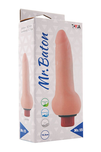 Вибратор телесного цвета ToyFa Mr.Baton Soft №15 871015 (16,5 см)