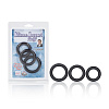 Набор из 3 чёрных эрекционных колец California Exotic Novelties Dr. Joel Kaplan  SE-5633-00-2