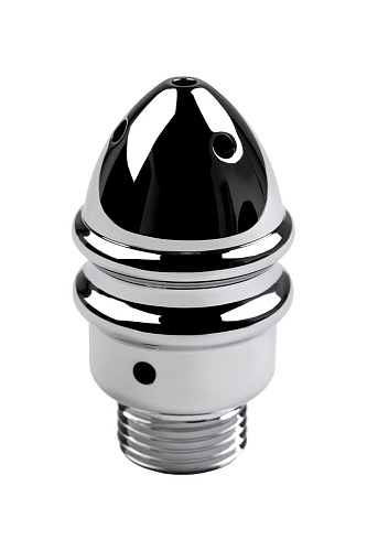 Металлический анальный душ с тремя насадками ToyFa 717128