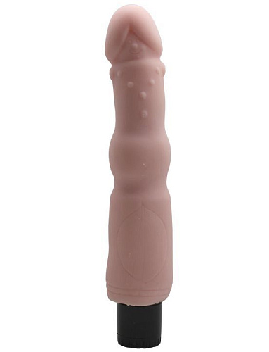 Телесный вибратор с дополнительной стимуляцией Eroticon 30086 (21,5 см)