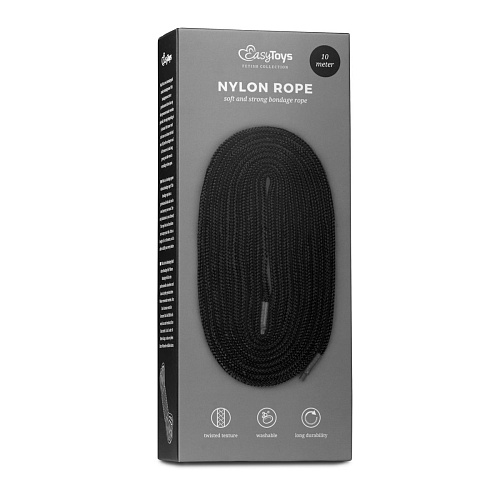 Чёрная веревка для бондажа EDC Wholesale Easytoys Bondage Rope ET248BLK