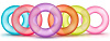 Набор из 6 разноцветных эрекционных колец Blush Novelties King of the Ring BL-93652