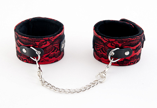 Красные кружевные поножи ToyFa 712002