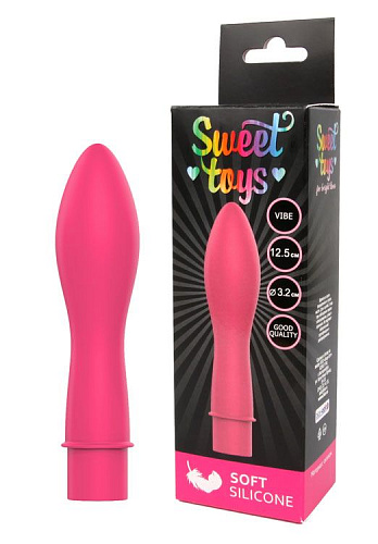 Розовый гладкий мини-вибромассажёр Bior toys ST-40190-6 (12,5 см)