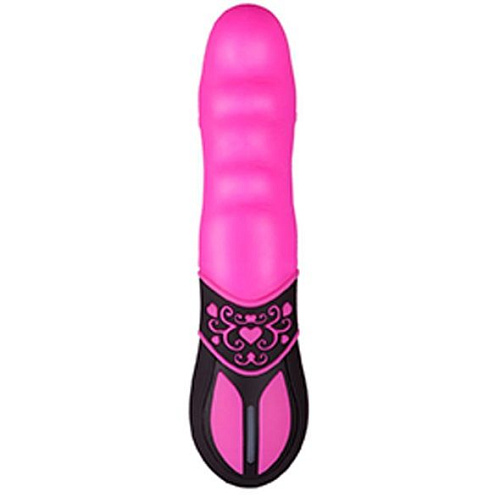 Розово-чёрный мини-вибратор Dream Toys PURRFECT SILICONE 10FUNCTION VIBE PINK 20966