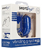 Синее виброяйцо с пультом Shots Media BV Medium Wireless Vibrating G-Spot Egg SHT088BLU (7,5 см)