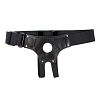 Чёрные универсальные лаковые трусики для страпона БДСМ арсенал 52009ars