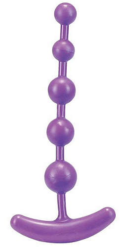 Фиолетовая анальная цепочка Seven Creations PURE ANAL BEADS 06-218-E6 BCD GP (15,2 см)