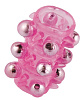 Розовая насадка c шариками ToyFa Pleasure Sleeve 888002