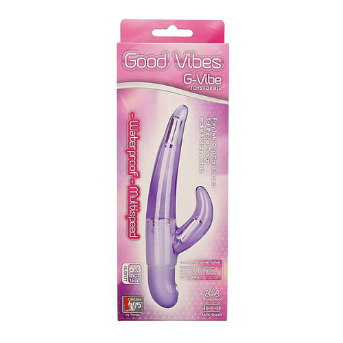 Фиолетовый вибратор для G-стимуляции Dream Toys GOOD VIBES G-VIBE 20043 (16 см)