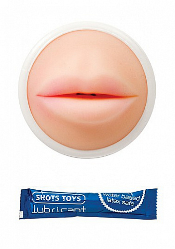 Мастурбатор-ротик телесного цвета Shots Media BV Easy Rider Mouth  SHT016-2