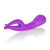 Фиолетовый вибромассажёр со стимуляцией клитора California Exotic Novelties Impress Dual Kiss SE-4440-14-3 (15 см)