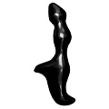 Чёрный массажёр простаты Topco Sales Adam Male Toys Prostate Pleaser 1486019 (17 см)
