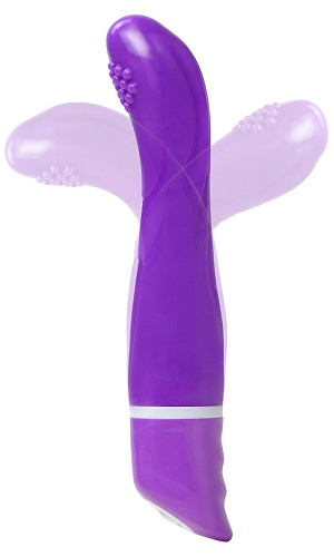 Фиолетовый вибратор Pipedream Neon Nites PD1420-12 (21,6 см)