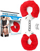 Наручники в красной меховой опушке Lovetoy LV1501 red