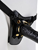 Чёрный с золотом женский страпон на мини-трусиках Pipedream Designer Strap-On PD3984-23