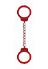 Металлические красные оковы Shots Media BV Pleasure Legcuffs OU006RED