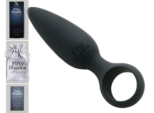 Чёрная анальная пробка Fifty Shades of Grey Butt Plug FS-40172 (10,8 см)