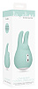 Зелёный клиторальный стимулятор с ушками Shots Media BV Love Bunny LOV019GRN (9,5 см)
