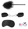 Чёрный игровой набор Shots Media BV Introductory Bondage Kit №2 OU365BLK