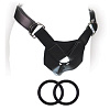 Чёрные трусики для крепления насадки на кольца Blush Novelties SX HARNESS ADVANCED HARNESS BL-80975