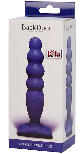 Фиолетовый анальный стимулятор Lola toys Large Bubble Plug 511488lola (14,5 см)