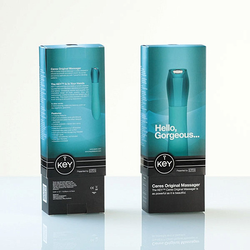 Мощный голубой вибромассажёр Jopen Ceres Original Blue JO-8050-05-3