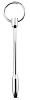 Серебристый уретральный стимулятор EDC Wholesale Sinner Solid Metal Dilator with Pull-out-ring SIN033