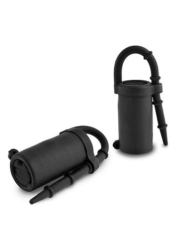 Чёрные виброзажимы на соски Pipedream SILICONE NIPPLE TEAZERS PD4461-23