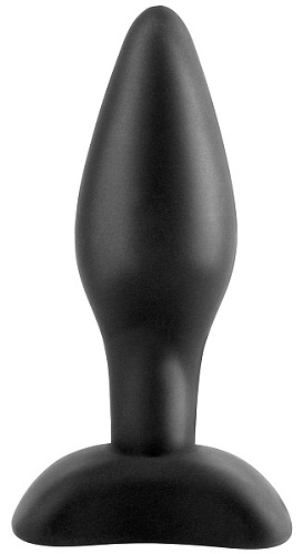 Силиконовая анальная пробка для начинающих в чёрном цвете Pipedream PD4601-23