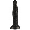 Чёрный гладкий анальный стимулятор Сумерки богов 1017-30 BX DD (23 см)