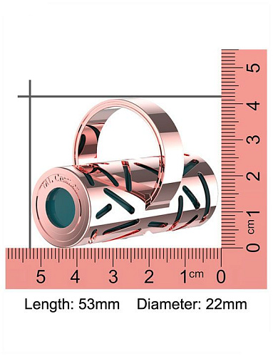 Зёленая вибропулька на палец в металлическом корпусе ML Creation Gold Finger ML43