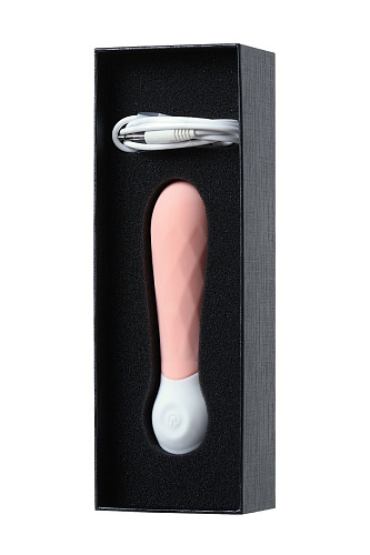 Нежно-розовый мини-вибратор с рельефом S-HANDE MINI 3 SHD-050-3P (11,8 см)